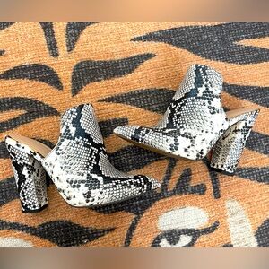 Aldo Women's Snake Print Mules